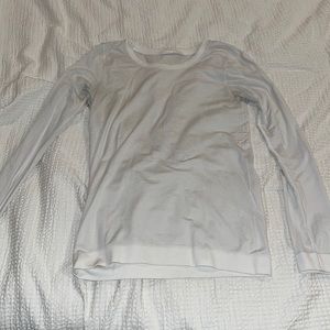 Lulu Lemon long sleeve white workout top